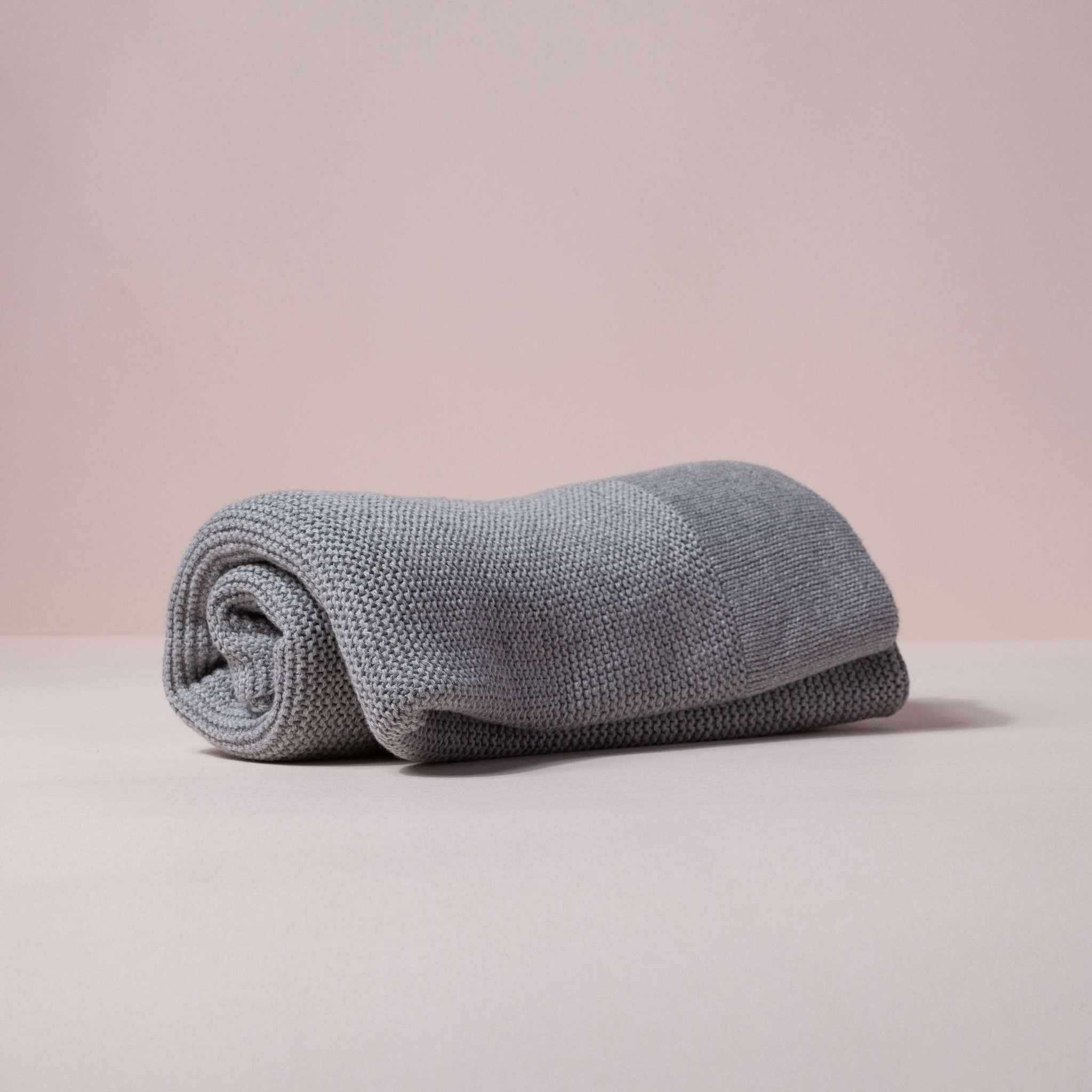 Baby Knit Blanket – Grey