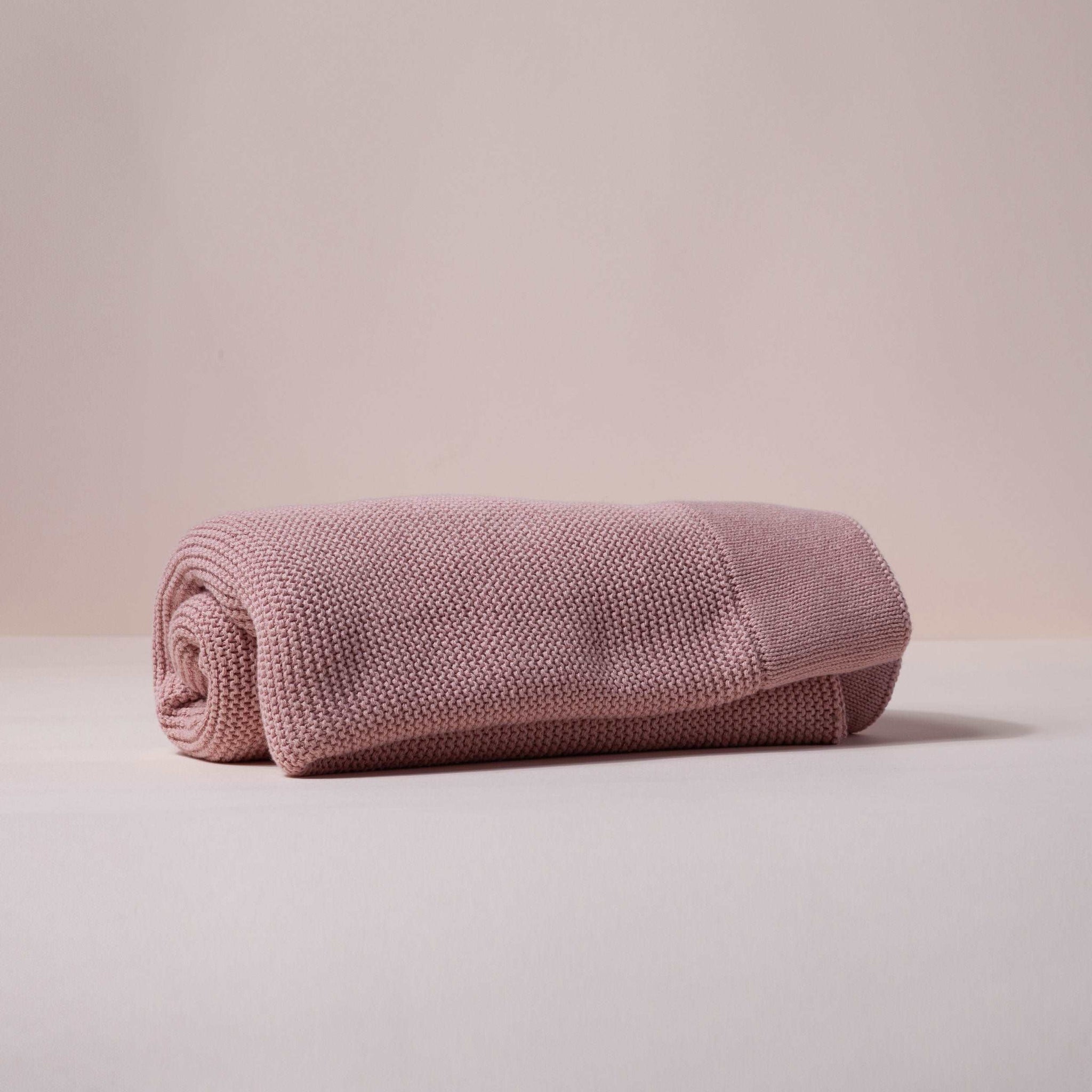 Baby Knit Blanket - Blush
